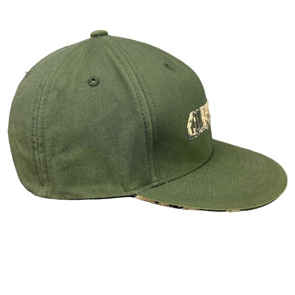 Quiksilver Olive Green Flexfit Hat Mens One Size Fits All Cotton/Spandex Blend - Picture 14 of 15